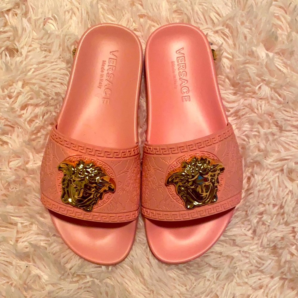 Versace Pool slides “Palazzo” Medusa head